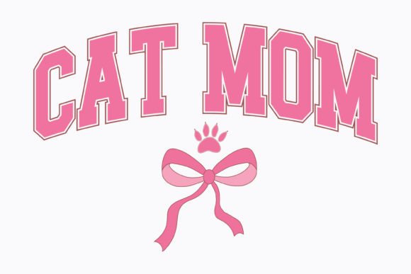Coquette Cat Mom Graphics for Crafts & Blogs