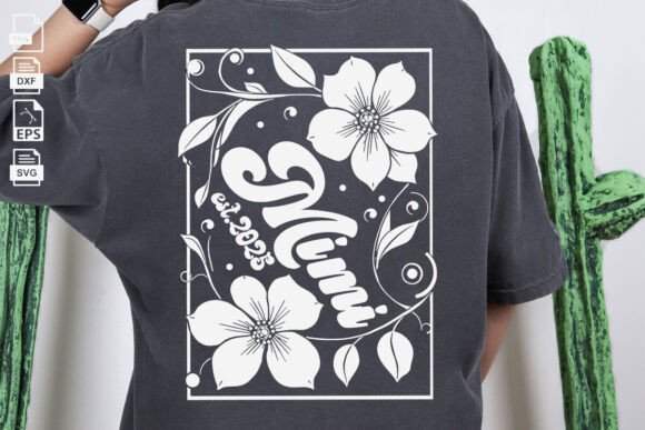 Floral Mimi Svg for Graphics and Crafts