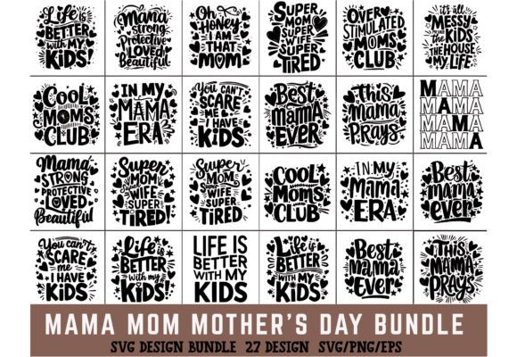 Mama Mom SVG Bundle: Crafts & Graphics Review