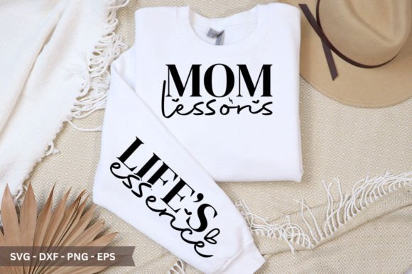 Mom Lessons Sleeve SVG: Graphics for Crafts