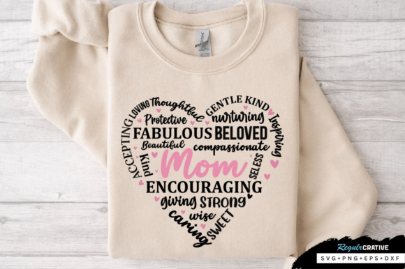 Mothers Day Heart SVG Bundle: Graphics for Crafts