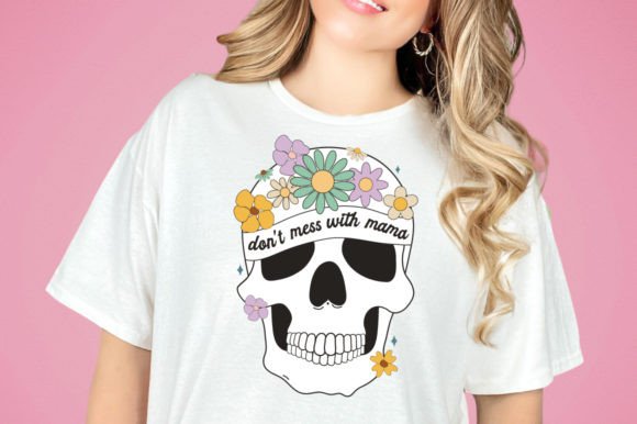 Mothers Day Skull Mama Graphics for Crafts