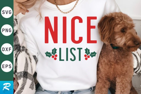 Nice List SVG Design: Graphics for Crafts & Small Business Branding